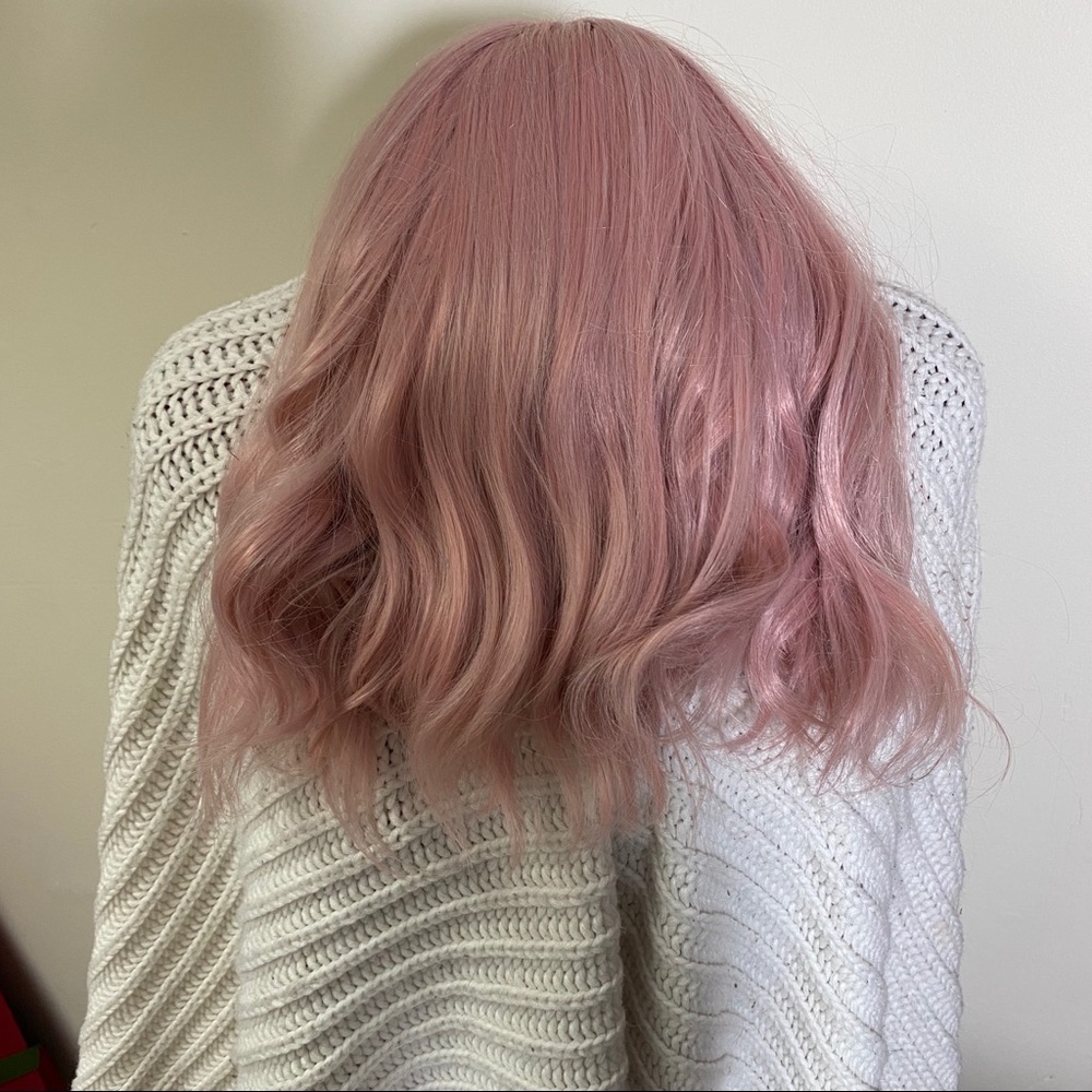 Wig- rose pink
